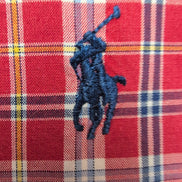 Chemise Ralph Lauren Classic Fit XL Rouge Carreaux Manches Courtes