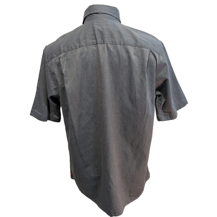 Chemise Wrangler Manches Courtes Grise à Poches Stretch Taille M