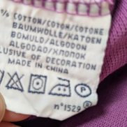 Polo manches courtes Polo Ralph Lauren violet lilas logo turquoise Custom Fit L