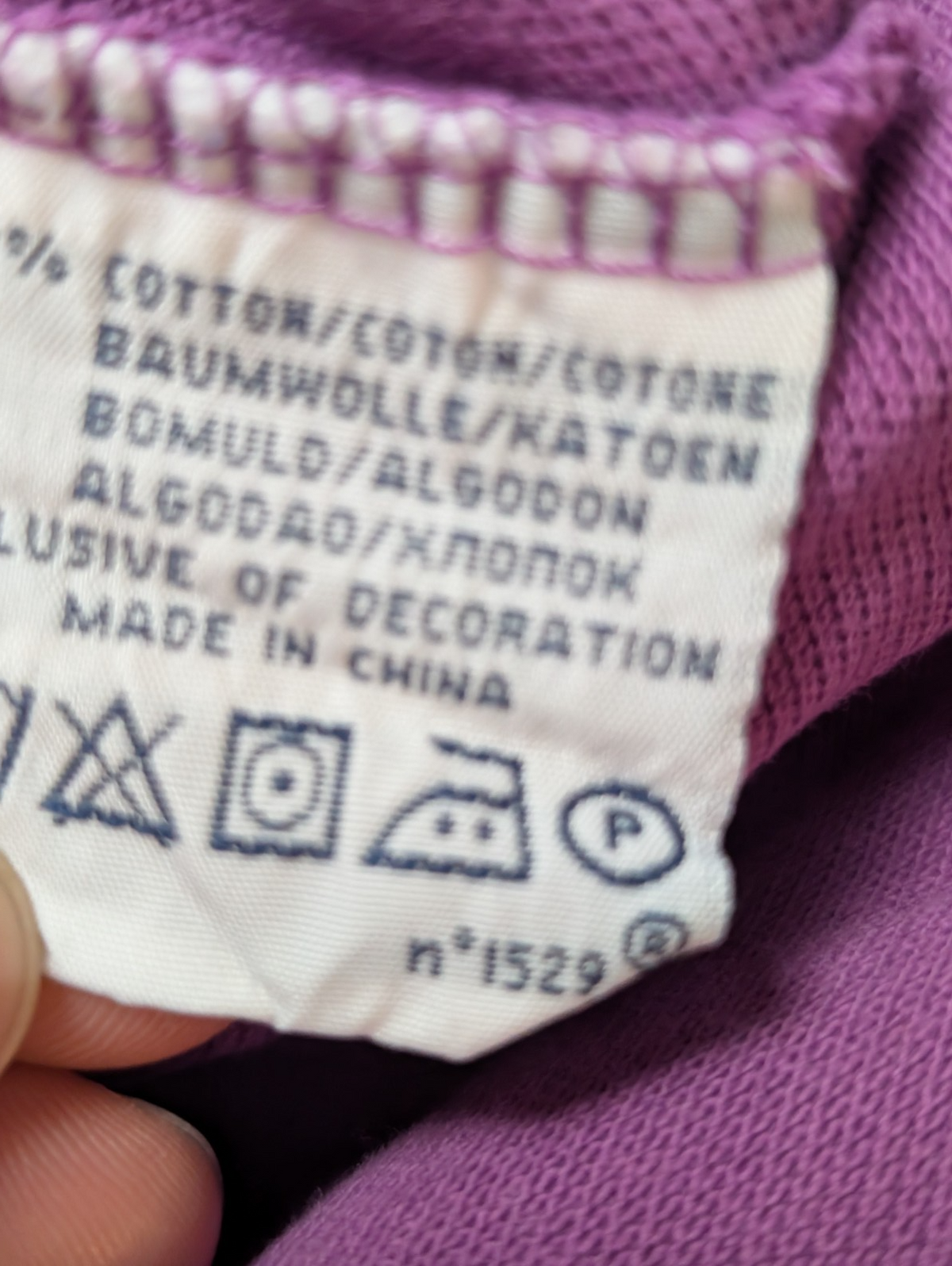 Polo manches courtes Polo Ralph Lauren violet lilas logo turquoise Custom Fit L