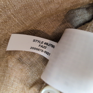Chemise J.Crew Slim Fit M L Marron Clair Irish Linen Baird McNutt manches long