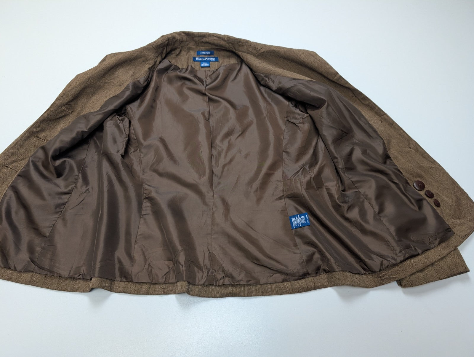 Veste Blazer femme Evan-Picone Marron à Rayures Taille L