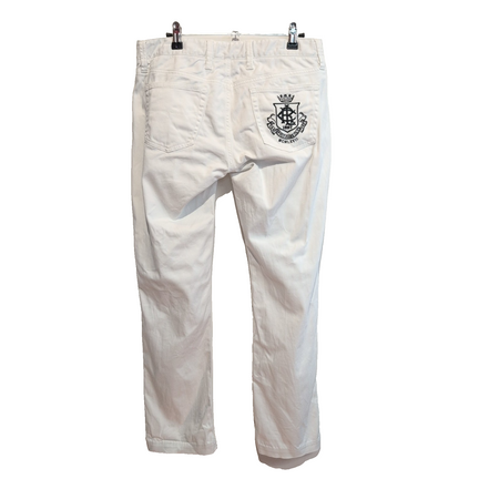 Pantalon Chino Polo Ralph Lauren Blanc Stretch 5 Poches Taille 29x34