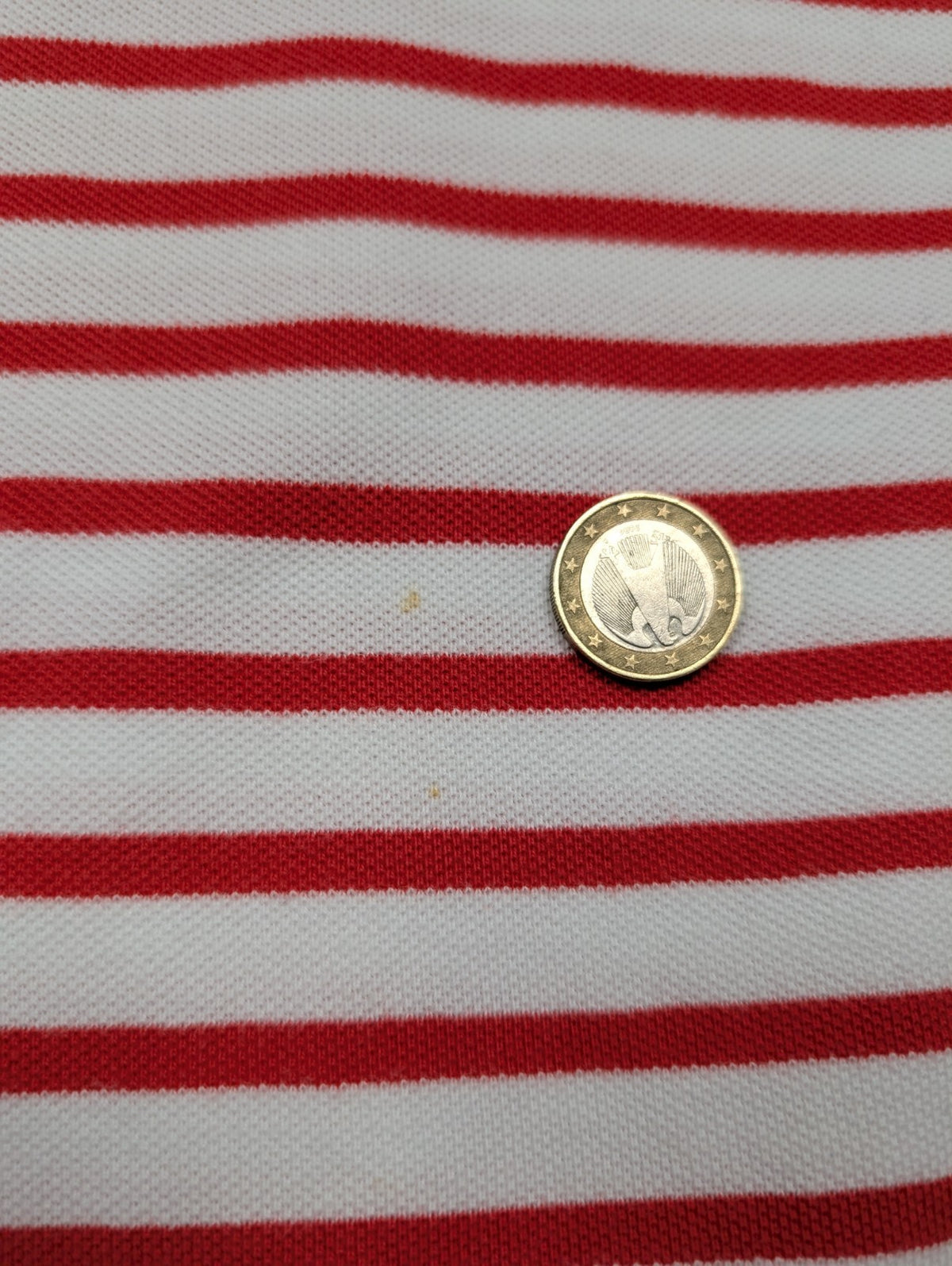 Polo manches courtes Polo Ralph Lauren XL blanc rayures rouges logo bleu