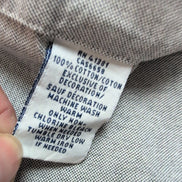 Chemise Ralph Lauren L Gris Clair Oxford Coton Logo Marron Manches Longues