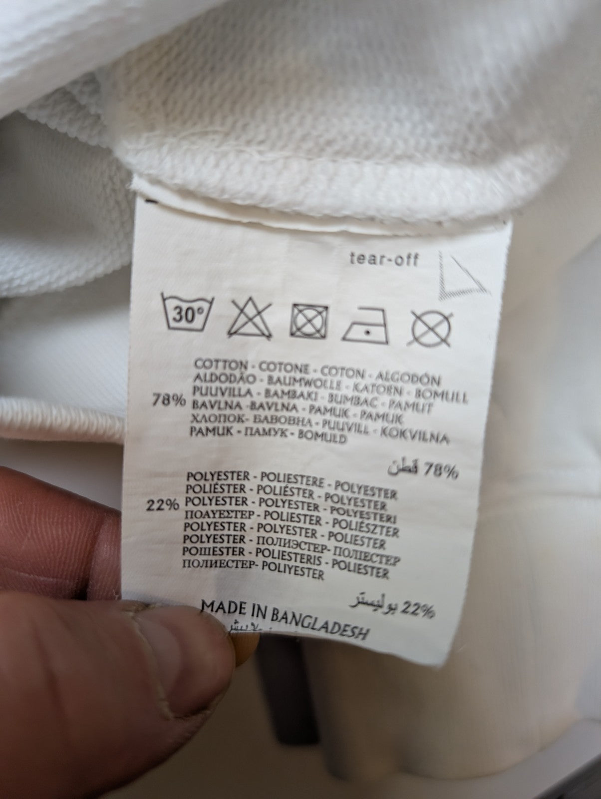 CHAMPION Sweat à Capuche Homme S Blanc Logo Drapeau Américain Hoodie Sport