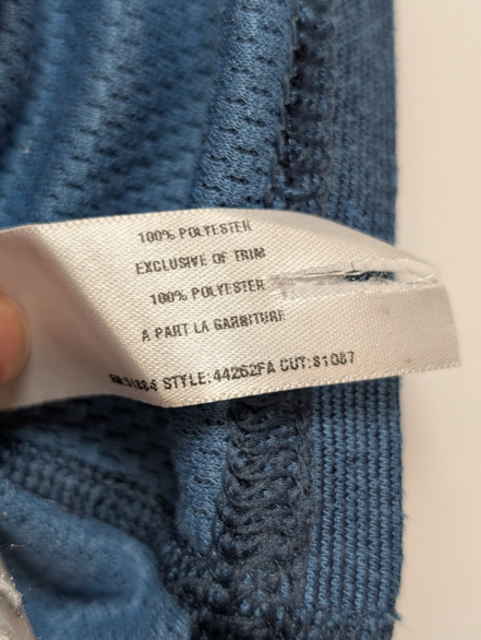 Polo Patagonia Capilene Bleu Col Zippé - Taille L Ajusté