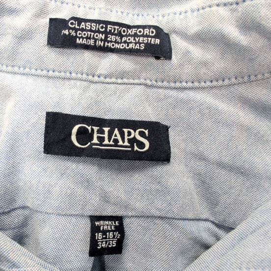Chemise CHAPS bleue unie taille L/XL #171e