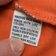 Polo manches courtes Polo Ralph Lauren M orange 100% coton logo bleu marine