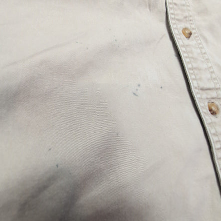 Chemise Wrangler RIGGS beige crème taille XL uni manches longues