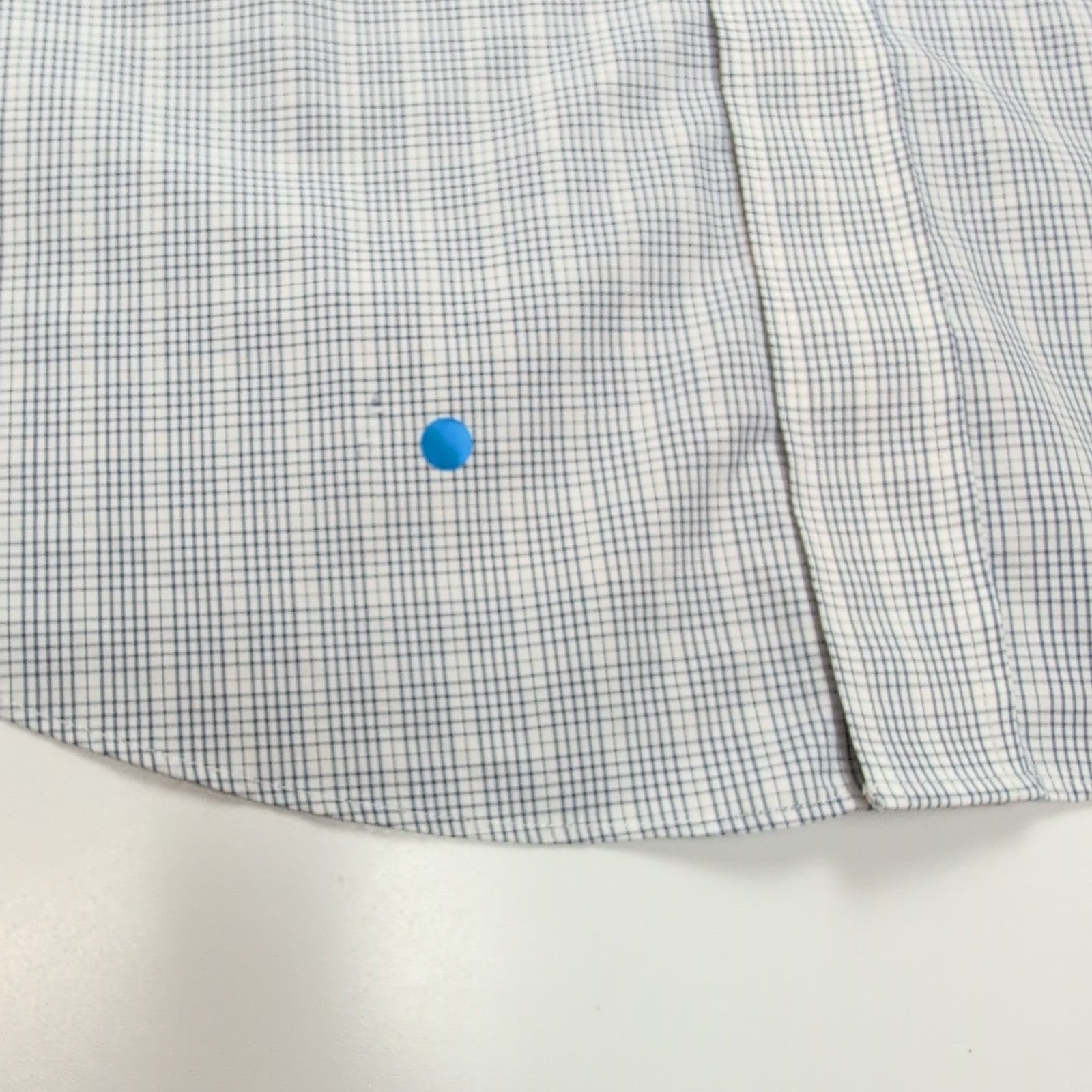 Chemise Brooks Brothers XL/XXL Bleu Carreaux 100% Coton manches longues