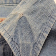 Chemise LEE Western Made in USA M L Bleu Jean Boutons Pression Coton