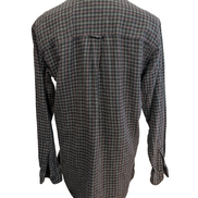 ⚫ Chemise CHAPS Flanelle Coton Tartan Sombre M |296S
