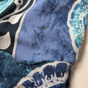 Chemise Hawaïenne Bleue Turquoise Motif Tribal - Taille XL (Longue)