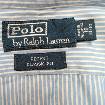 Chemise Polo Ralph Lauren Regent L Rayures Col Mao Logo Rose manches courtes