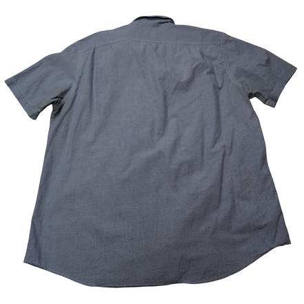 Chemise CHAPS bleue unie 1 poche manches courtes taille L homme