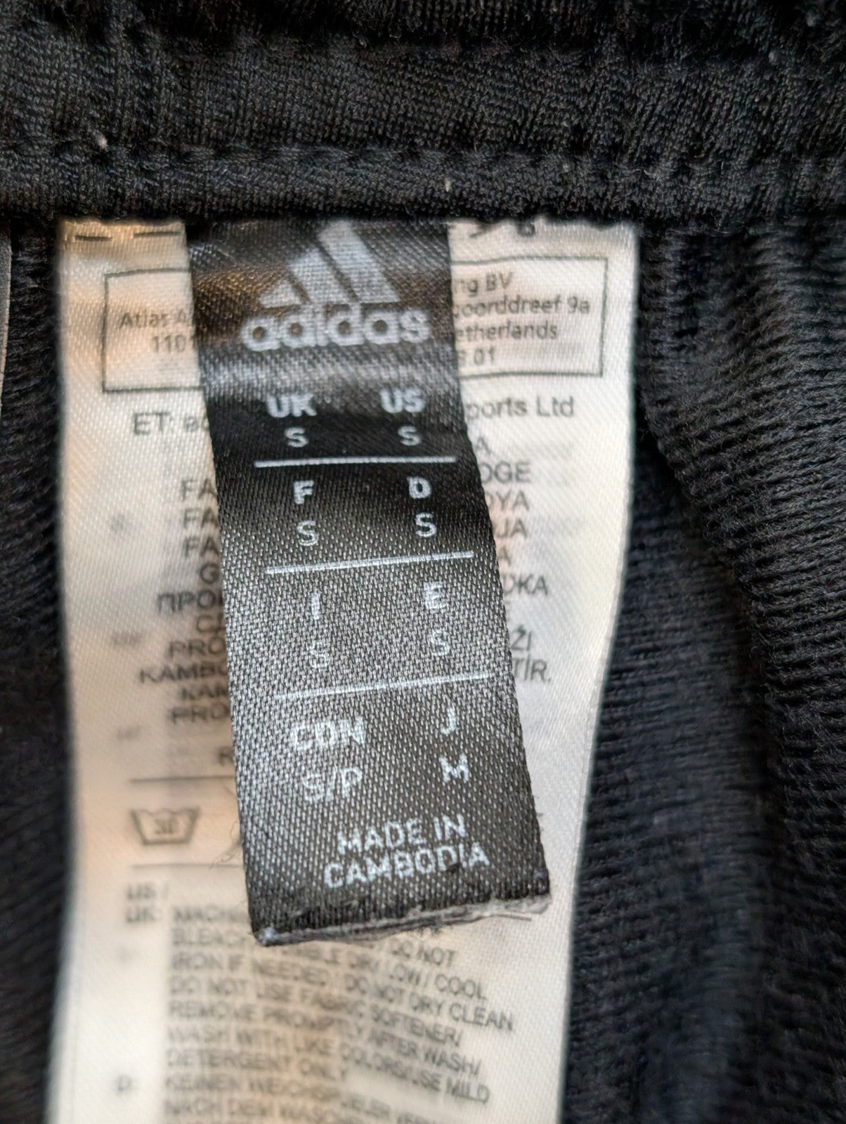 Pantalon de Jogging ADIDAS Noir 3 Bandes - Taille S - Très Bon État