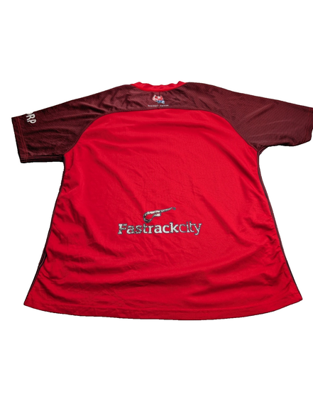 T-shirt Nike Dri-Fit Jersey Vintage Rouge Logo Brodé - Taille XL