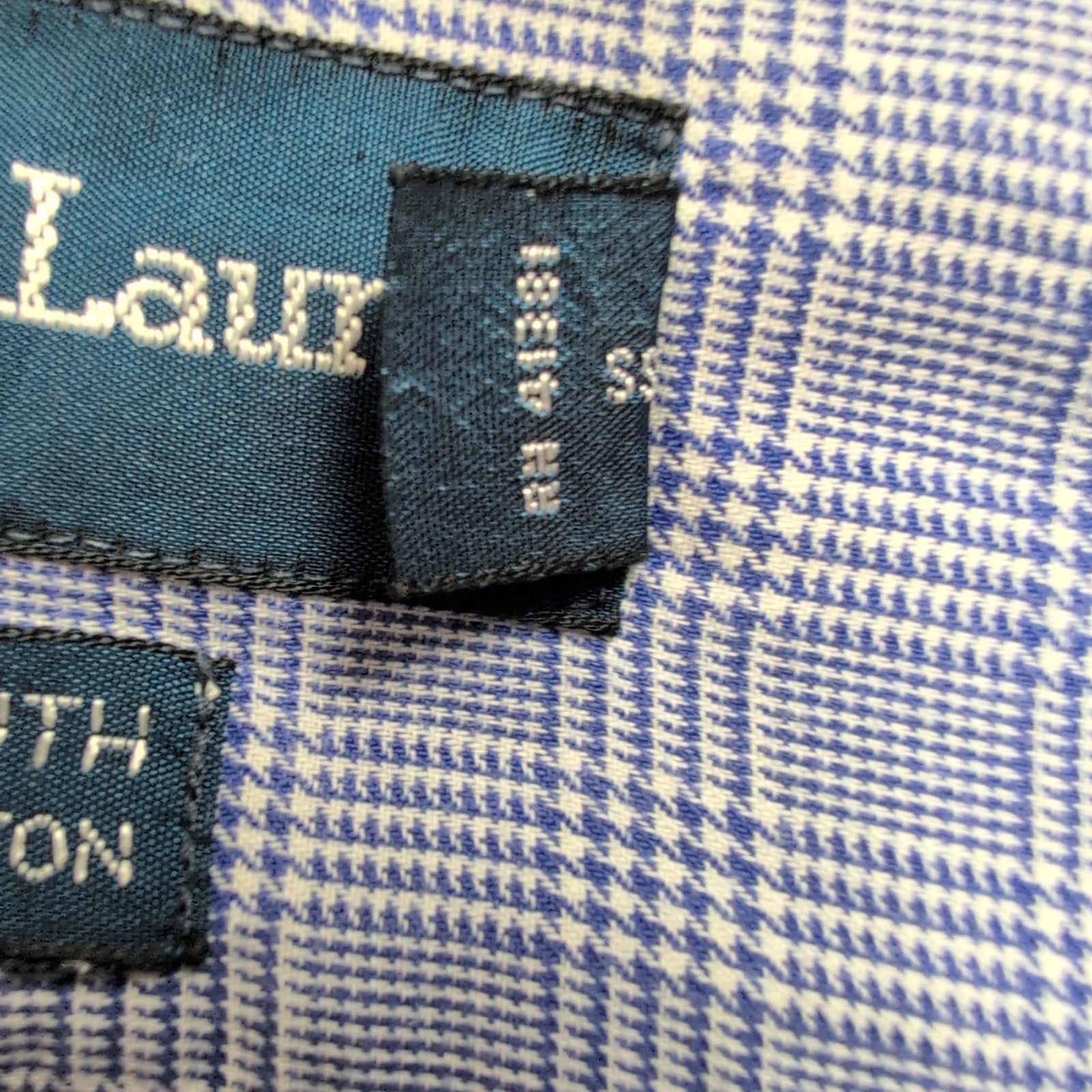 Chemise Ralph Lauren Yarmouth M/L Carreaux Bleu Button Down Shirt Coton