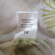 Chemise Hawaïenne On The Bias Coton Blanc Ananas Pastèque XL