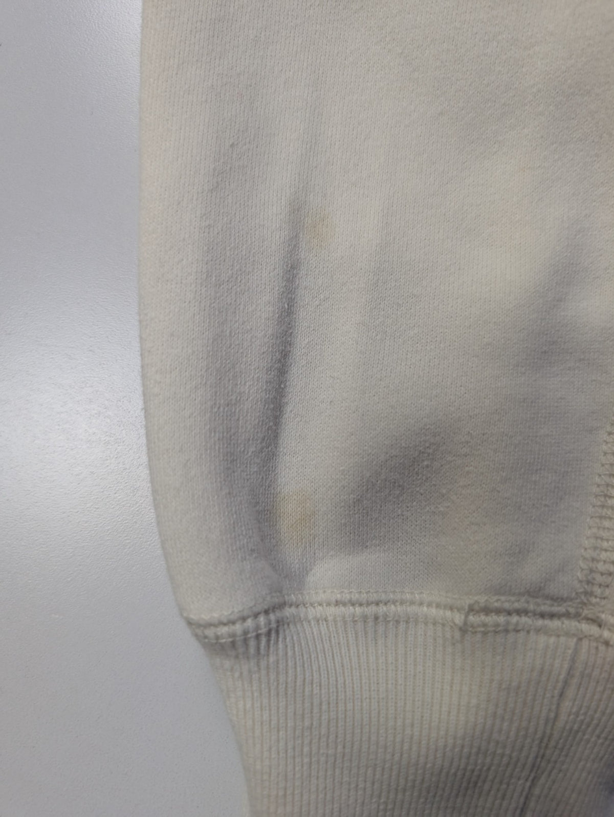 Pull Sweat Polo Ralph Lauren M blanc logo bleu brodé Made in Hong Kong