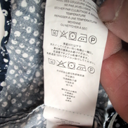 Chemise Michael Kors M Bleu Micro Motif Blanc 100% Coton manches longues