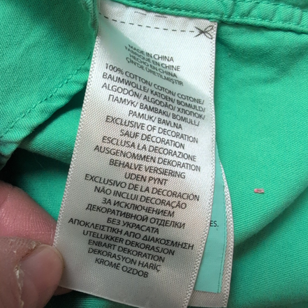 Chemise Ralph Lauren Homme M Vert Pomme Logo Violet Manches Courtes