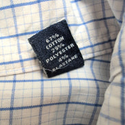 Chemise Chaps Regular Fit Stretch Bleu Carreaux Manches Longues 2XL