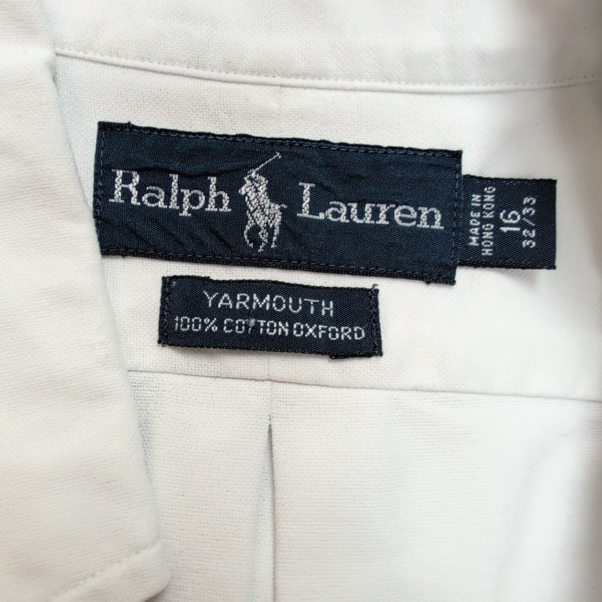 Chemise Ralph Lauren L Blanche Logo Marron Manches Longues