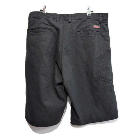 Short Dickies Homme Noir Workwear Coupe Droite Taille W42 Très Bon État