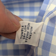 Chemise Ralph Lauren bleu ciel petits carreaux taille XL #2511
