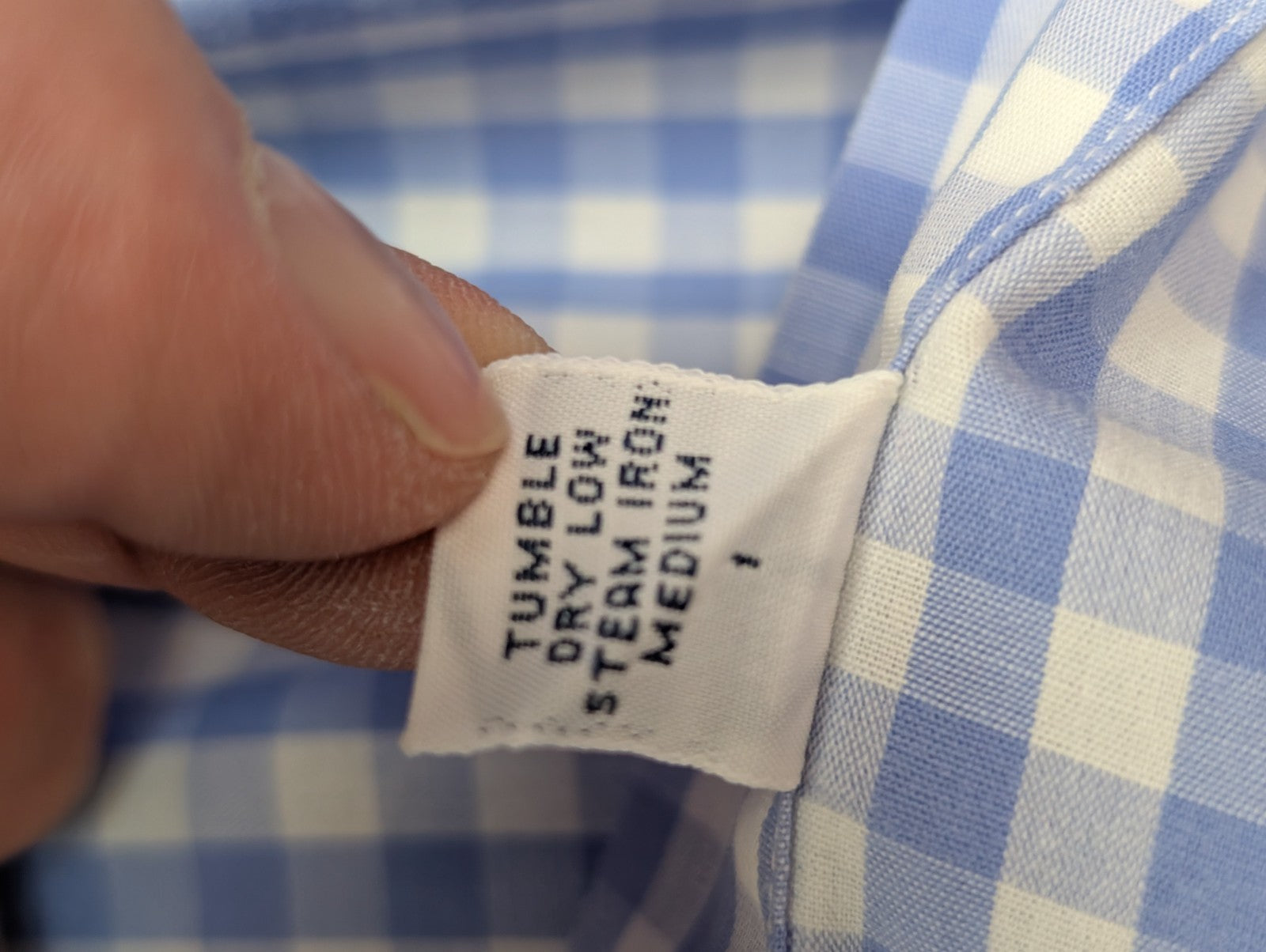 Chemise Ralph Lauren bleu ciel petits carreaux taille XL #2511