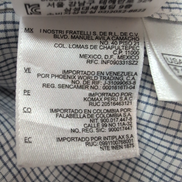Chemise Brooks Brothers XL/XXL Bleu Carreaux 100% Coton manches longues
