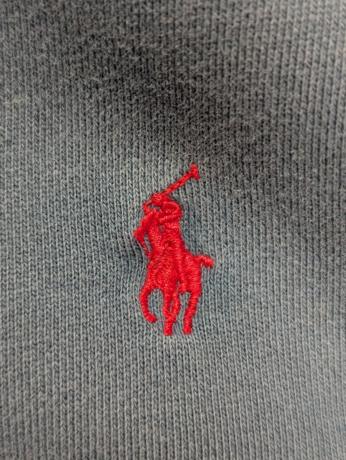 Sweat Polo Ralph Lauren XL XXL bleu marine logo rouge brodé col rond