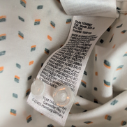 Chemise Tom Tailor XXL Blanche Motifs Géométriques Regular Fit manches longues