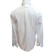 Chemise Land's End Slim Fit M Supima Pinpoint Blanche 100% Coton Homme