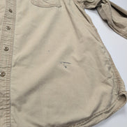 Chemise Carhartt FR 2XL Beige Workwear Coupe-Feu 3 Poches manches longues