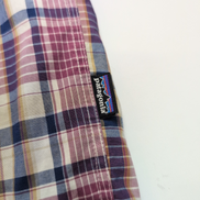 Chemise Patagonia L Bordeaux Carreaux Coton Organique Poche Homme