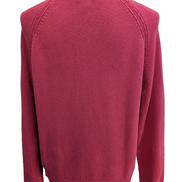 Pull Izod Rose Col Montant Zippé Stretch Coton Taille L