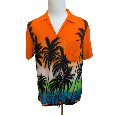 Chemise Hawaïenne Manches Courtes IN GEAR Rayonne Multicolore M