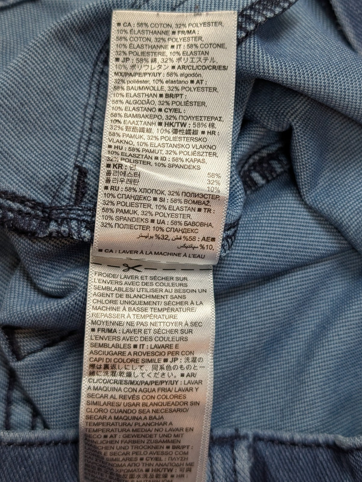 JEAN Fille GAP Taille 27 (36/S) Knit Favorite Jegging Stretch Bleu Foncé Rinsed