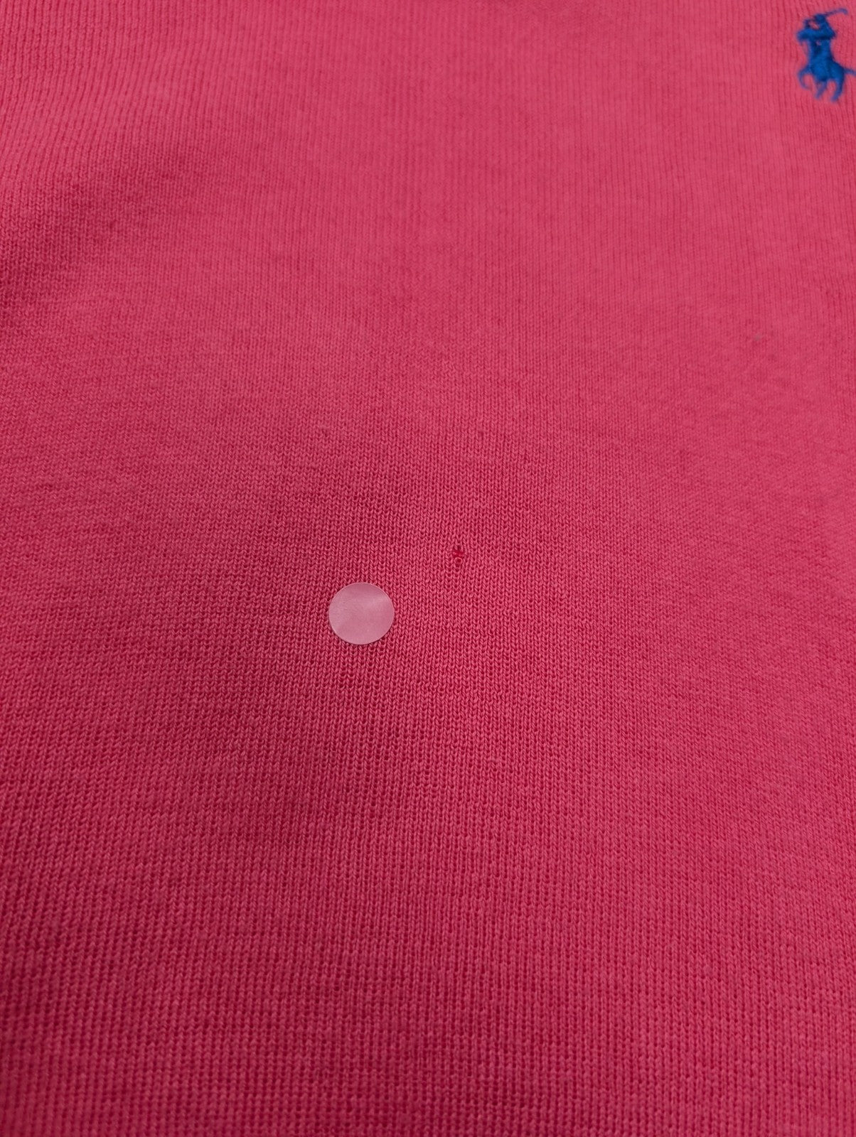 Pull Polo Ralph Lauren Rose Logo Bleu Ciel - 100% Coton Pima - Taille L/XL