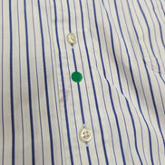Chemise Tommy Hilfiger L Blanc Bleu Rayures Coton Regular Fit manches longues
