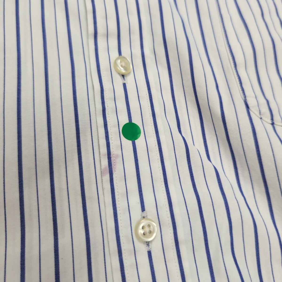 Chemise Tommy Hilfiger L Blanc Bleu Rayures Coton Regular Fit manches longues
