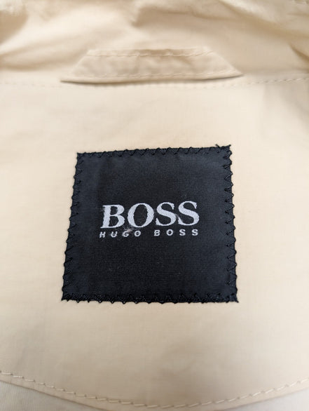 Manteau Hugo Boss Homme M Veste Imper Coton Crème Classique Trench 48