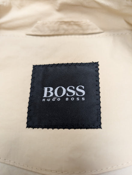 Manteau Hugo Boss Homme M Veste Imper Coton Crème Classique Trench 48