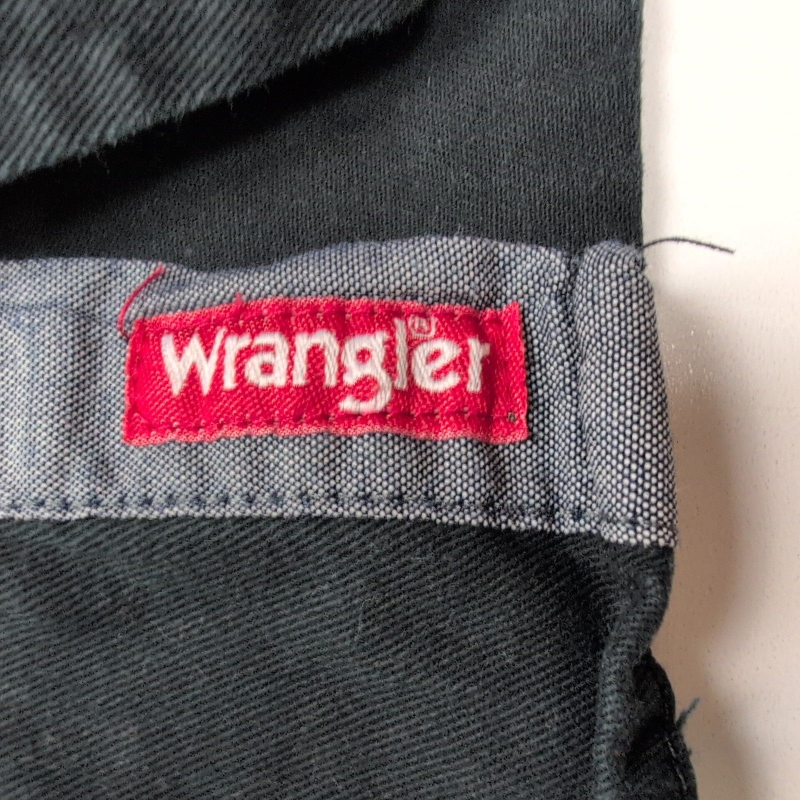 Chemise WRANGLER Noire avec Poches Manches Longues - Taille L (Coupe XL)