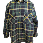 Turning Point Veste Surchemise Matelassée Carreaux Vert Jaune XL Hiver |253S