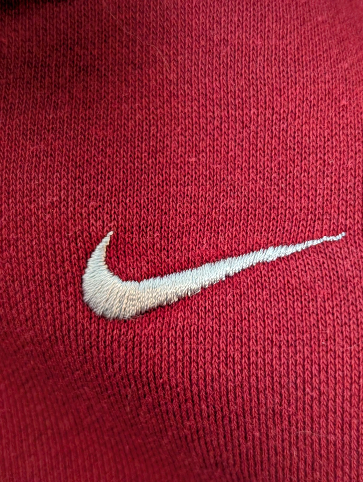 Magnifique sweat Nike vintage ROUGE BORDEAUX Logo brodé XL