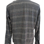 Chemise LEVI'S Flanelle Marine à Rayures Manches Longues Vintage - Taille L